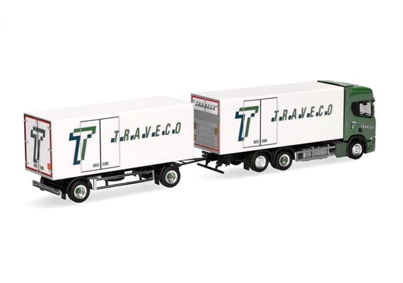 Herpa 317788 CR 20 HD Kühlkoffer-Hängerzug Traveco (CH) - H0 (1:87) | Bild 2
