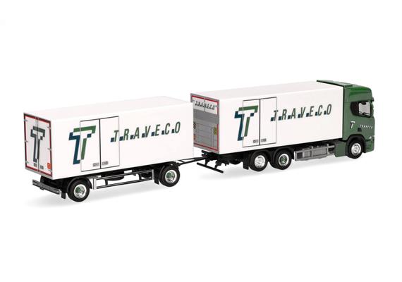 Herpa 317788 CR 20 HD Kühlkoffer-Hängerzug Traveco (CH) - H0 (1:87) | Bild 2