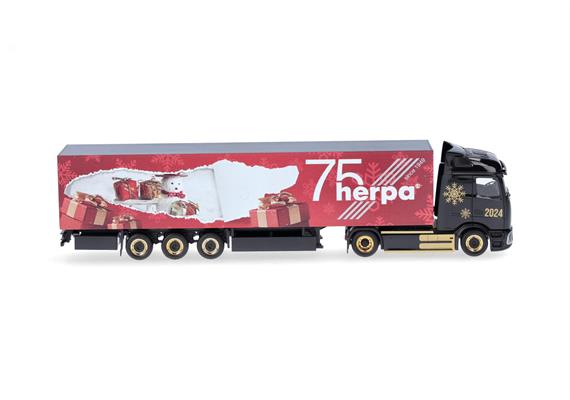 Herpa 318310 MB eActros 600 Procabin Koffer-Sattelzug "Weihnachten 2024" - H0 (1:87) | Bild 3