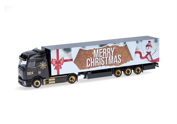 Herpa 318310 MB eActros 600 Procabin Koffer-Sattelzug "Weihnachten 2024" - H0 (1:87) | Bild 1