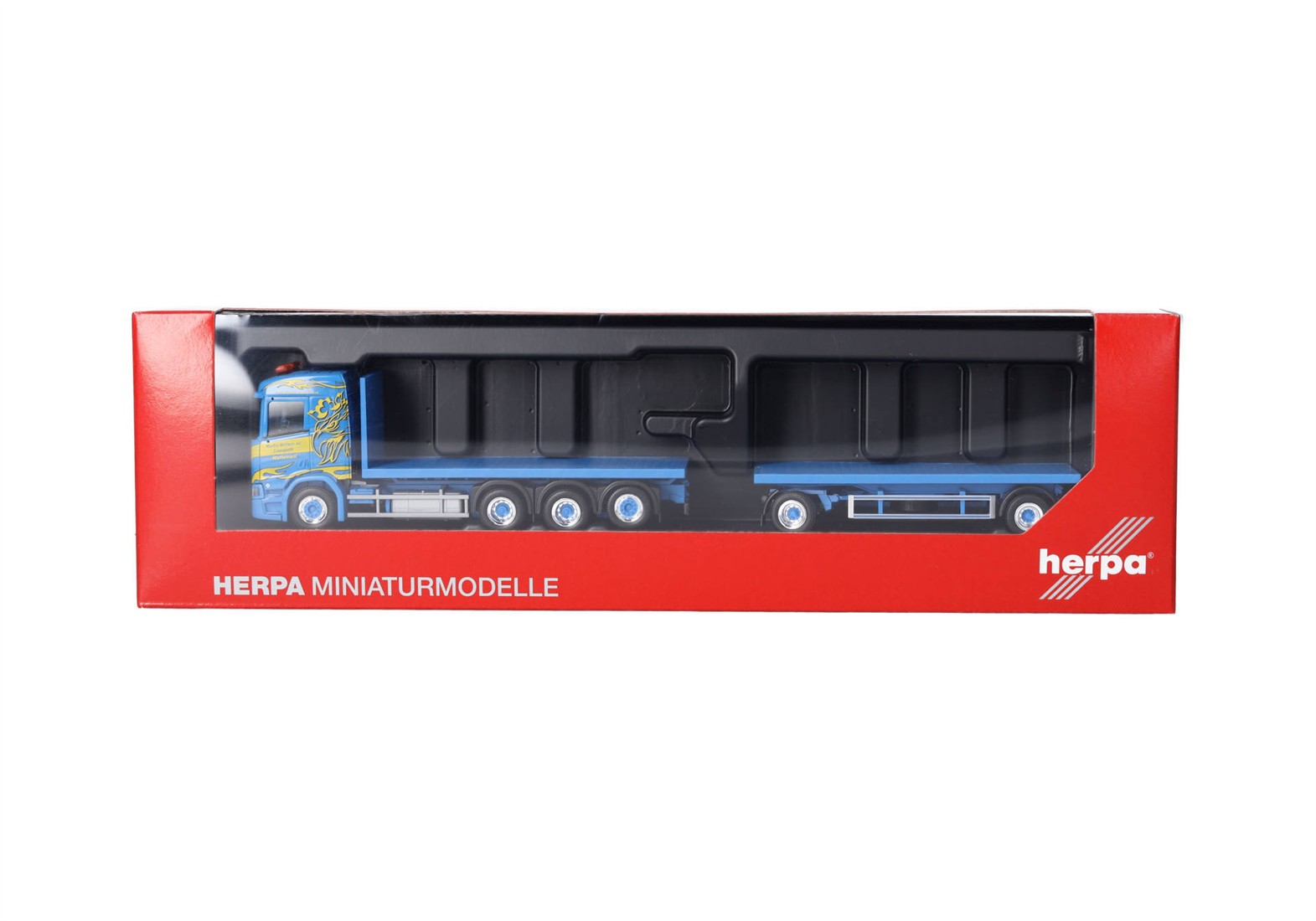 Herpa 318631 Scania CR 20 ND Rungen-Hängerzug 