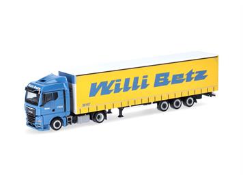 Herpa 318808 MAN TGX GM Lowlinergardinenplanen-Sattelzug "Willi Betz" - Massstab 1:87