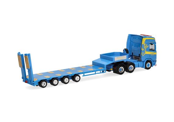 Herpa 318884 Scania CR 20 HD Semitieflade-Sattelzug mit Rampen "Martin Wittwer Wattenwil" | Bild 2