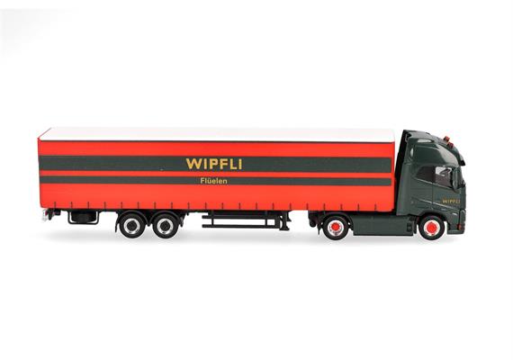 Herpa 319171 Volvo FH GL XL Electric Gardinenplanen-Sattelzug "Wipfli" (CH) - H0 (1:87) | Bild 3