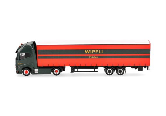 Herpa 319171 Volvo FH GL XL Electric Gardinenplanen-Sattelzug "Wipfli" (CH) - H0 (1:87) | Bild 4