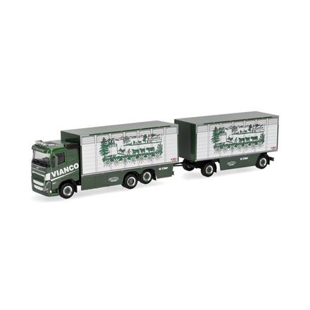 Herpa 320832 Volvo FH GL FD 2020 Viehtransporter-Hängerzug "Vianco - H0 (1:87)