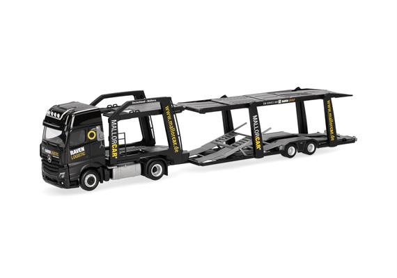 Herpa 321372 MB Actros L '18 Gigaspace Autotransporter-Hängerzug "Raven Logistic" - H0 | Bild 1