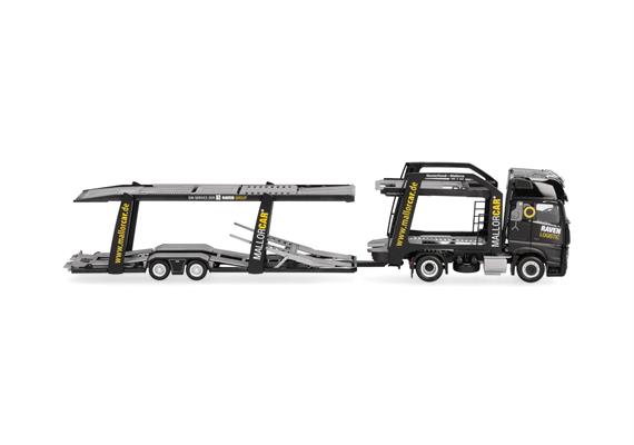 Herpa 321372 MB Actros L '18 Gigaspace Autotransporter-Hängerzug "Raven Logistic" - H0 | Bild 3