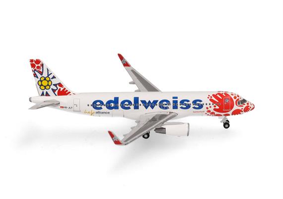 Herpa 537650 Edelweiss Air Airbus A320 “Help Alliance” – HB-JLT - Massstab 1:500 | Bild 1