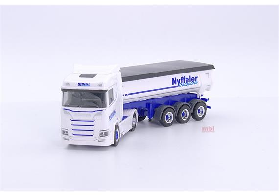 Herpa 953177 Gauge Scania CR 20 ND Thermomulde semitrailer "Nyffeler Transporte" - H0 | Bild 2