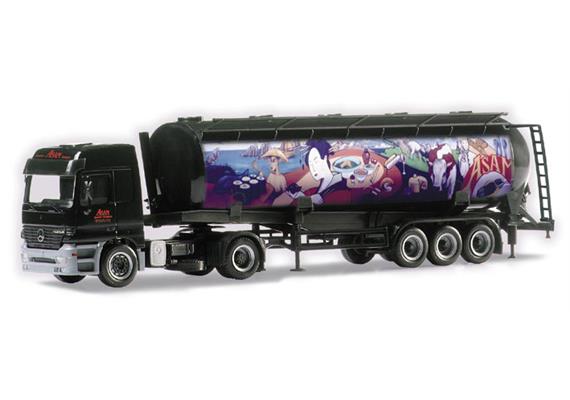 Herpa Mercedes Benz Actros L Silo-Sattelzug "Food International"