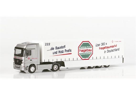 Herpa Mercedes Benz Actros LH '02 Safeliner-Sattelzug "Tralas"