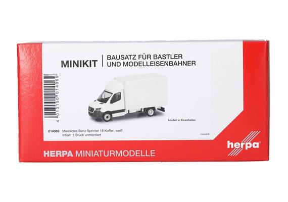 Herpa MiniKit 014069 Mercedes-Benz Sprinter '18 Transporter mit Koffer - H0 (1:87) | Bild 1