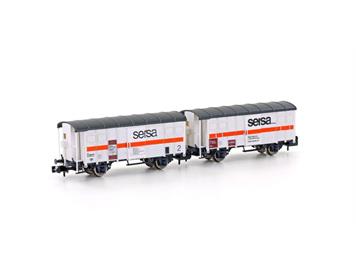 Hobbytrain H24253 2er Set Bahnbauwagen K3 SERSA, Ep.V - N (1:160)