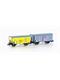 Hobbytrain H24255 SBB 2 gedeckte Güterwagen 1x K2 Maggi, 1x K3 Le Coultre, grau, Ep. II