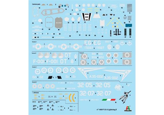 Italeri 1409 F-35 A Lightning II Lockheed Martin, Massstab 1:72 | Bild 5