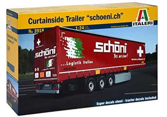 Italeri 3918 Planen-Auflieger "schöni.ch" (CH) - Massstab 1:24 | Bild 1