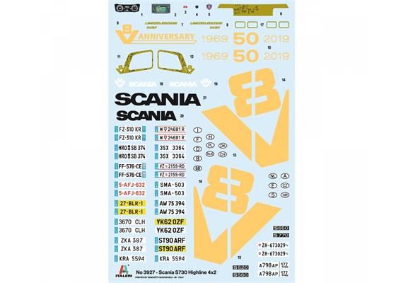 Italeri 3927 SCANIA S730 Highline 4x2 - Massstab 1:24 | Bild 5