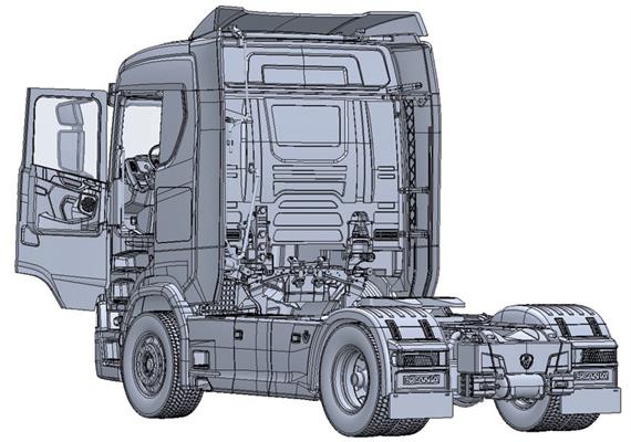 Italeri 3971 Scania S770 4x2 Normal Roof GreyCap - Massstab 1:24 | Bild 6