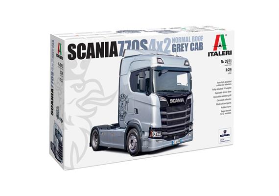 Italeri 3971 Scania S770 4x2 Normal Roof GreyCap - Massstab 1:24 | Bild 1