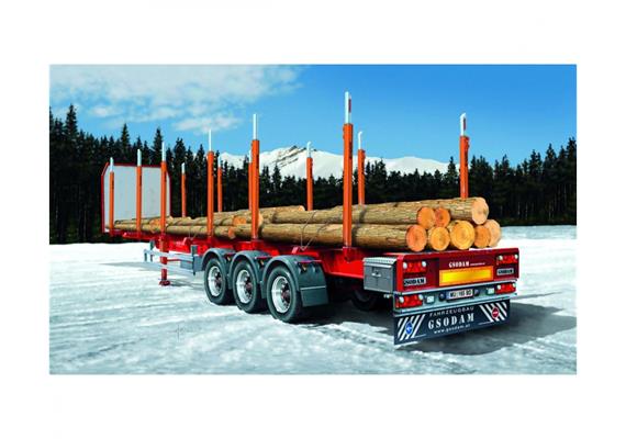Italeri 510003868 Timber Trailer, Kunststoff-Bausatz, Massstab 1:24 | Bild 1