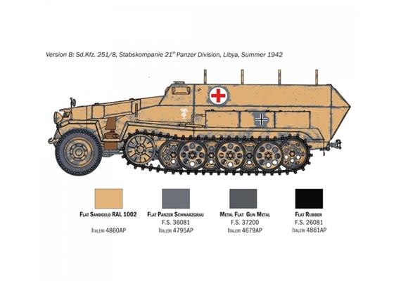 Italeri 7077 Sd.Kfz. 251/8 Ambulance - Massstab 1:72 | Bild 6