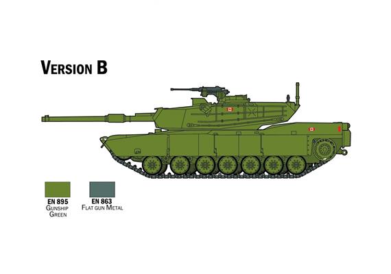 Italeri 72004 Model-Set M-1 Abrams - Massstab 1:72 | Bild 3