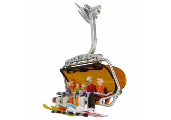 Jägerndorfer 54500 6 Winterfiguren sitzend mit Snowboard 1:32