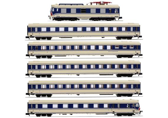 Jägerndorfer 74312 6tlg. Triebzug 4010.017 Transalpin der ÖBB, blau/creme mit Sound, N | Bild 1