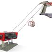 Jägerndorfer 84381 D-Line Spielset Umlaufseilbahn rot/schwarz - Massstab 1:32 | Bild 1