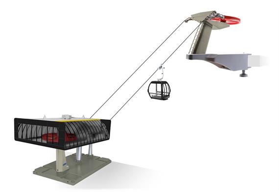 Jägerndorfer 84383 D-Line Spielset Umlaufseilbahn schwarz/gelb - Massstab 1:32 | Bild 1