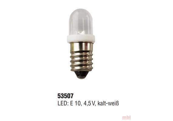 Kahlert 53507 LED Schraubbirne 3 - 4,5V E10 kalt weiss, 2 Stück