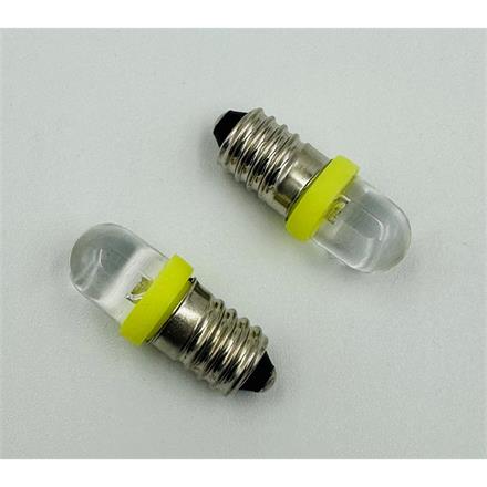 Kahlert 535072 LED Schraubbirne 3 - 4,5V E10 gelb, 2 Stück