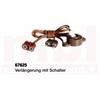 Kahlert 67625 Kabel-Verlängerung mit Schalter, braunes Kabel