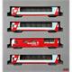 Kato 10-2027 Glacier Express Personenwagen-Set 4-tlg RhB - N (1:160)