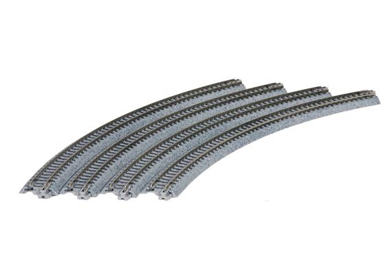 Kato 20-132 Gleis gebogen R 348-45°, 4 Stück - N (1:160)