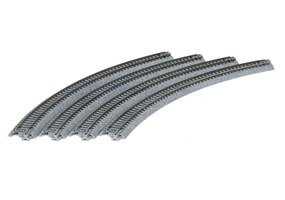 Kato 20-140 Gleis gebogen R 381-30°, 4 Stück - N (1:160) | Bild 2