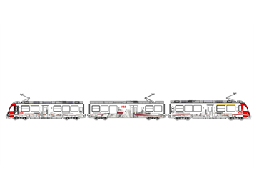 Kato 7074075 Allegra ABe 8/12 ABB #3510 der RhB, Epoche VI - N (1:160)