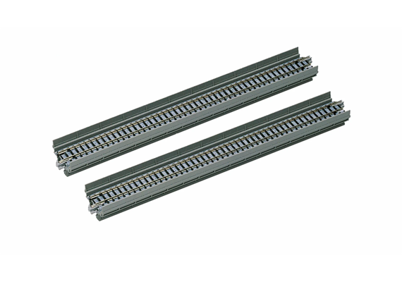 Kato 7077000 (20-400) Rampe 1-gleisig mit geradem Gleis grau, 2 Stück - N (1:160) | Bild 1