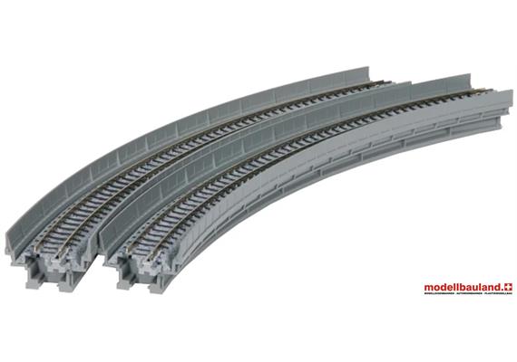 Kato 7077104 Viadukt-NBS mit Gleis gebogen (20-540) - N (1:160)