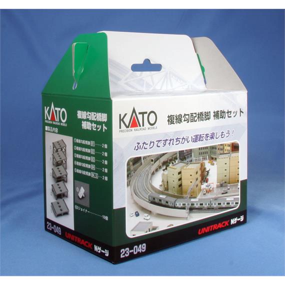 Kato 23-049 Brückenpfeilerset 2-gl. auf/ab 10teilig (77308)