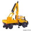 Kibri 14991 Zweiwege UNIMOG GleisBau mit Arbeitskran und Korb, H0 (1:87) | Bild 3