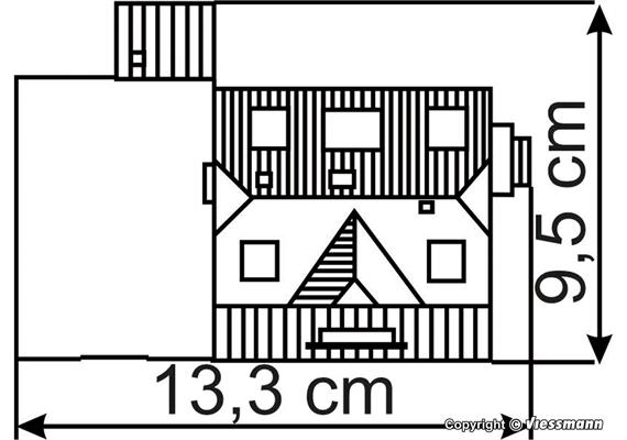 Kibri 37114 Gasthaus zur Eisenbahn mit Biergarten - N (1:160) | Bild 6