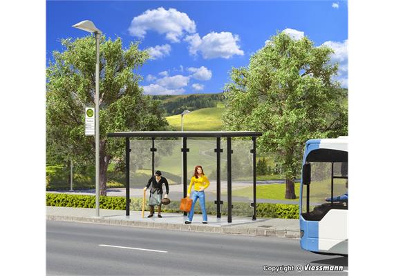 Kibri 37125 Bushaltestelle mit Flachdach - N (1:160) | Bild 1