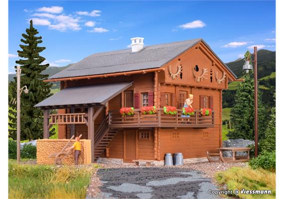 Kibri 38011 Berghaus inklusive Hausbeleuchtungs-Startset - H0 (1:87) | Bild 1