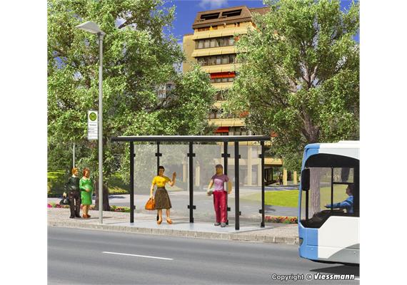 Kibri 38179 Bushaltestelle mit Flachdach - H0 (1:87) | Bild 1