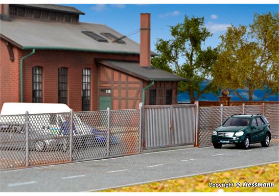 Kibri 38605 Maschendrahtzaun, grau - H0 (1:87) | Bild 2