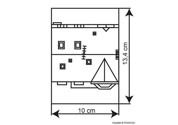 Kibri 39101 Bürgerhaus mit Erker in Bonn - Bausatz - H0 (1:87) | Bild 5