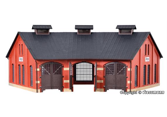 Kibri 39452 Ringlokschuppen Ottbergen, dreiständig, H0 (1:87) | Bild 4