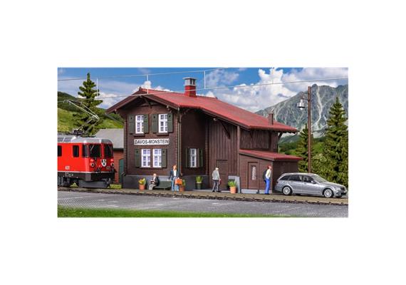 Kibri 39493 Bahnhof Davos-Monstein inkl. Hausbeleuchtungs- Startset, Funktionsbausatz | Bild 1
